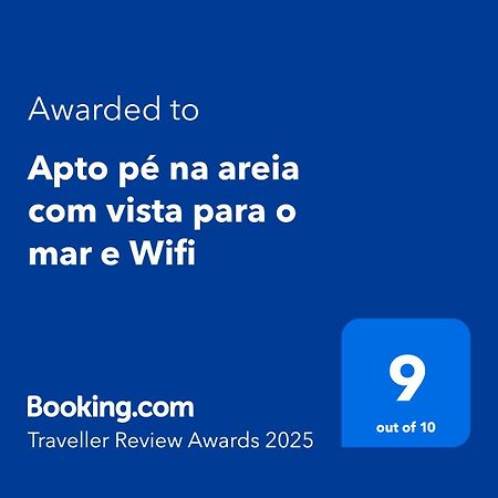 Apto Pe Na Areia Com Vista Para O Mar E Wifi Praia Grande  Exterior photo