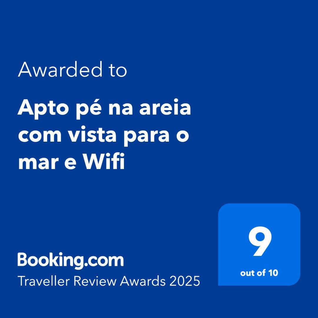Apto Pe Na Areia Com Vista Para O Mar E Wifi Praia Grande  Exterior photo
